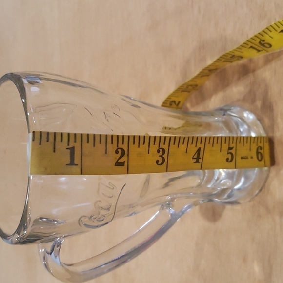 Coca Cola Tall Clear Glass with Handle - Picture 4 of 6
